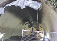 Conjet-robot i bruk vid tunnelrestaurering i Oregon